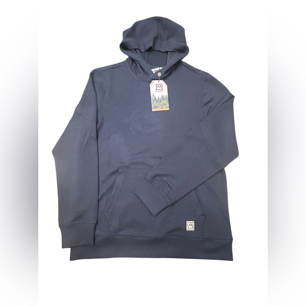 Avalanche Deep Blue Men's Relaxed Fit Soft‎ Hoodie S NWT Polyester Spandex